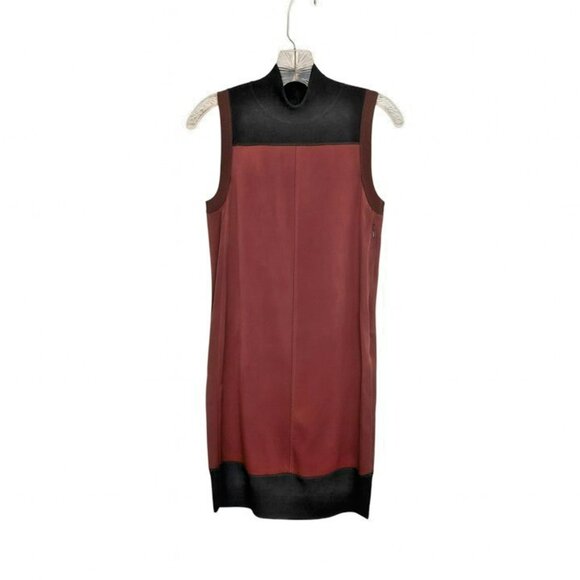 rag & bone XXS Dress NWT | $450 Retail | Merino Wool Blend Burgundy Shift - Picture 2 of 8